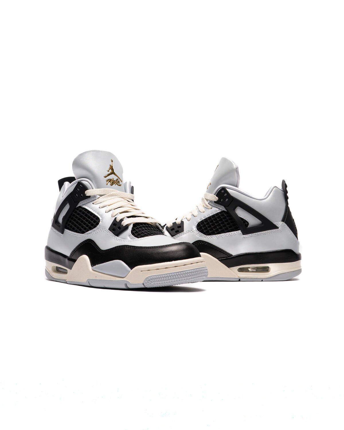 Black and gold air jordan 4 on sale